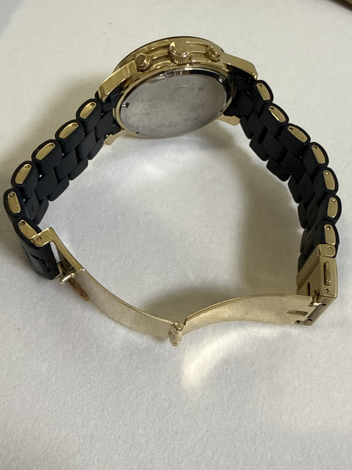 Michael Kors Chronograph Gold tone Stainless Steel And Black MK-5191 for Woman