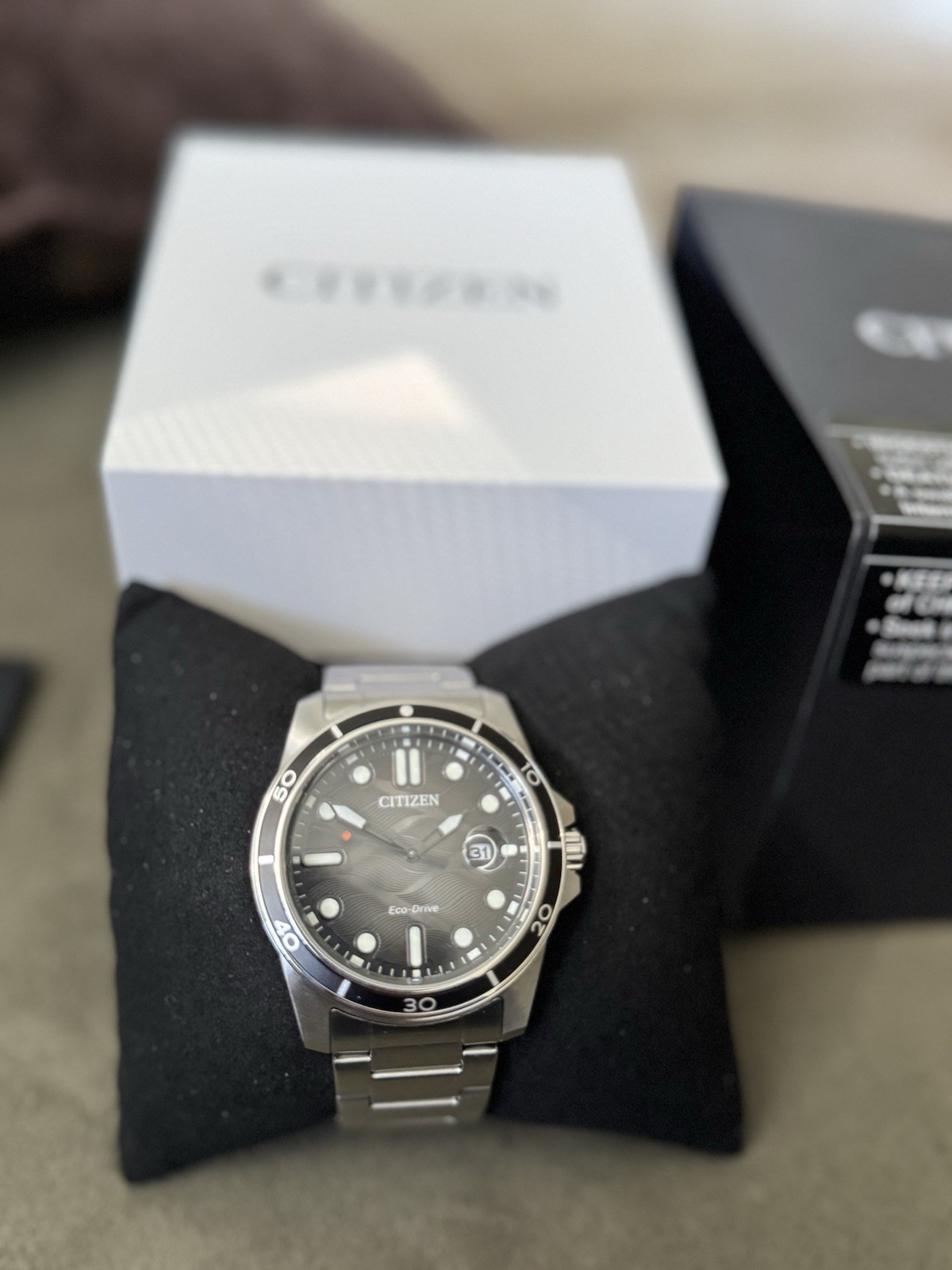 Citizen Sport Luxury Mens Silver Tone Stainless SteelBracelet Watch Aw1816-89e