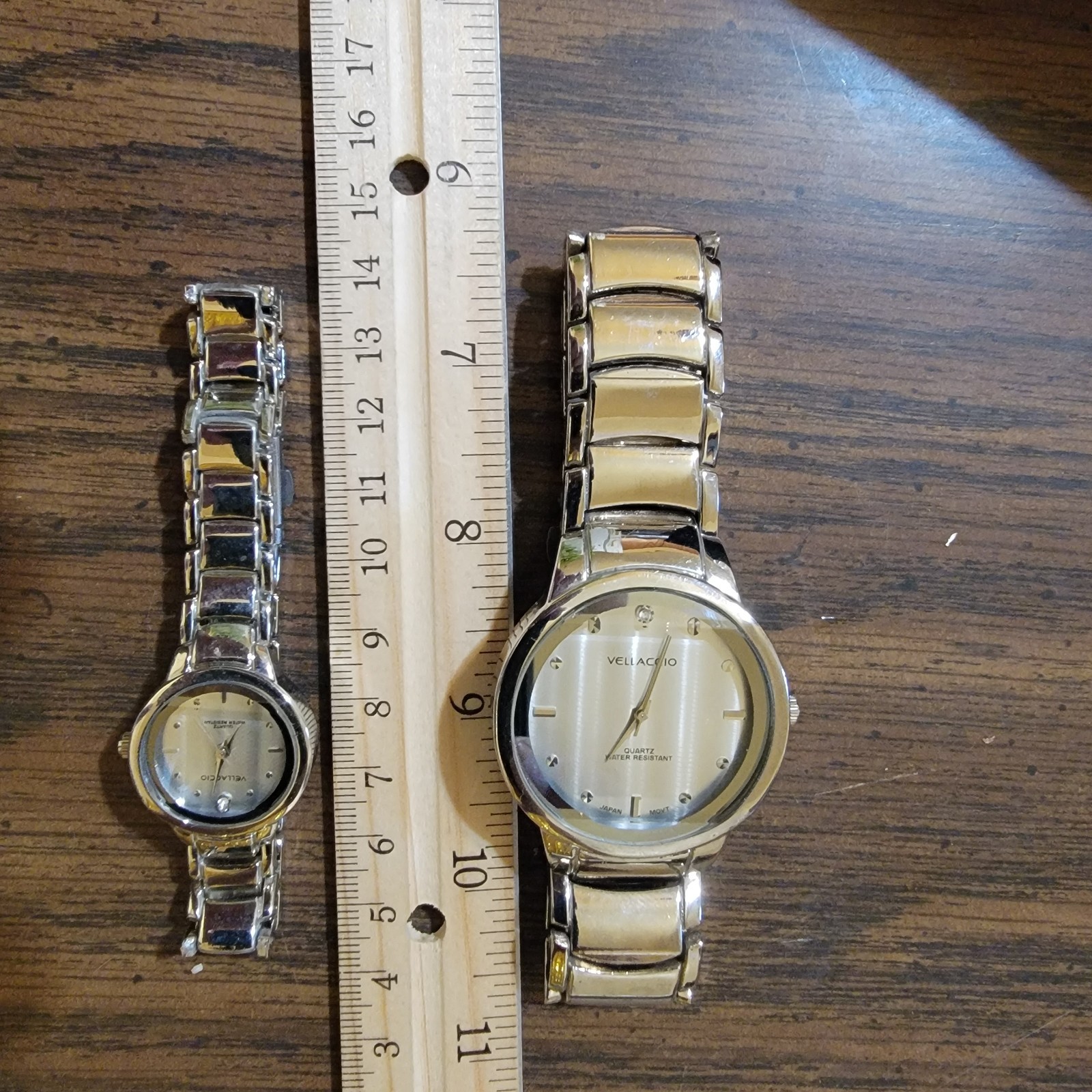 Vellacio his and her fashion dressy/casual wrist watch set