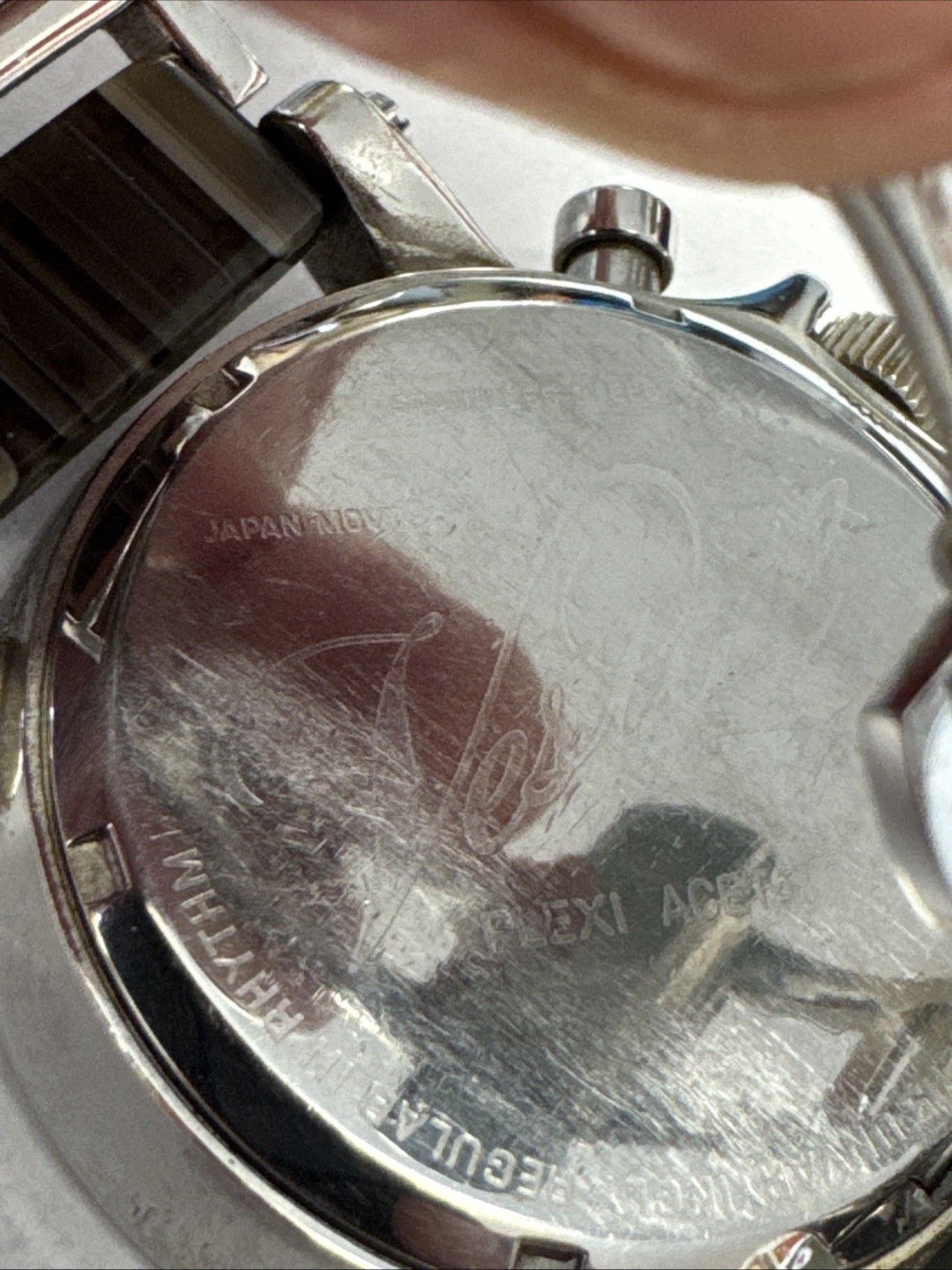 Vestal Plexi Acetate Chronograph Men’s Silver Watch