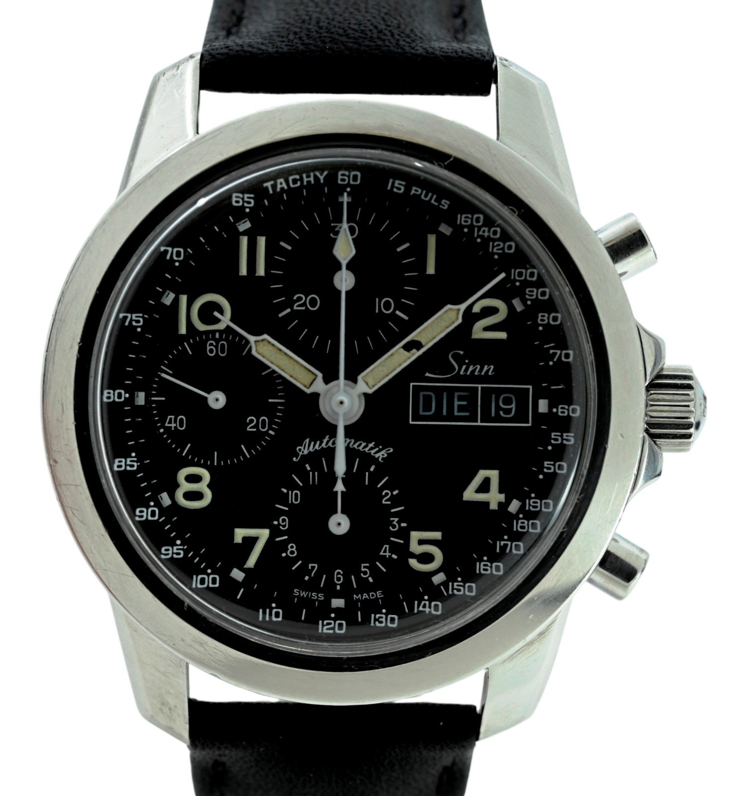 Sinn 40mm Men’s Automatic Chronograph 7750 Day-Date 103 Watch 103.B.AUTO.POL.TY!