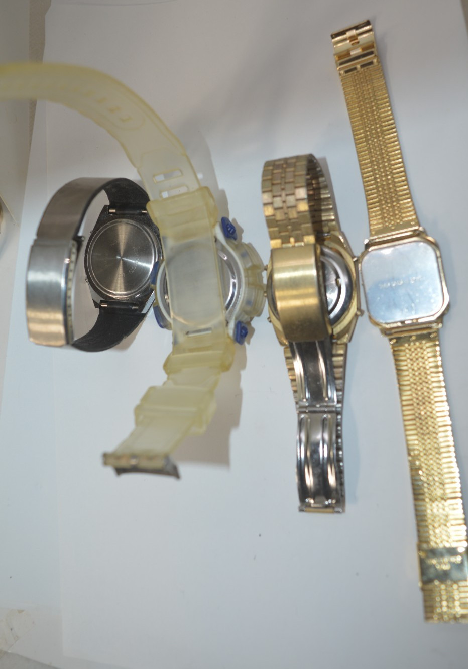 5 VTG watches *SANYO*BABY G*PEPSI*UIT*ROYAL estate watches Non running AS IS