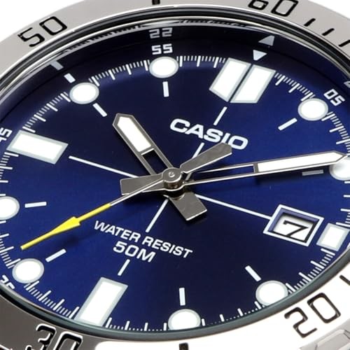 CASIO MTP-VD01D-2EV Quartz Watch Blue Metal Band
