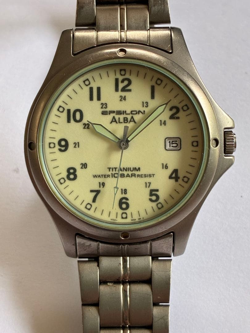 Seiko Alba Epsilon V732-0R80 Quartz Men’s Watch Free Shipping
