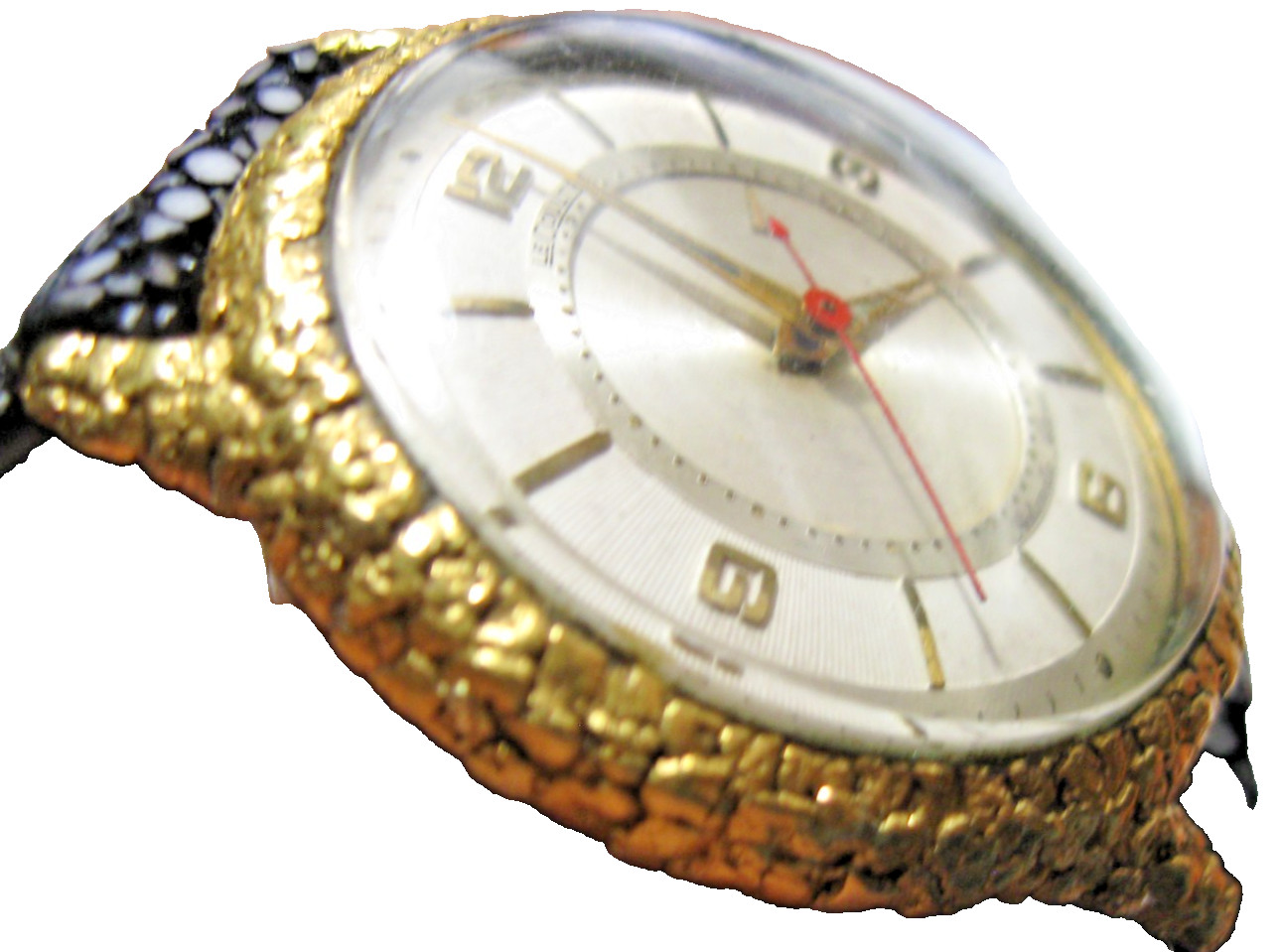 Jaeger LeCoultre GOLD Nugget Memovox Automatic 39MM Mechanical Alarm Wrist Watch