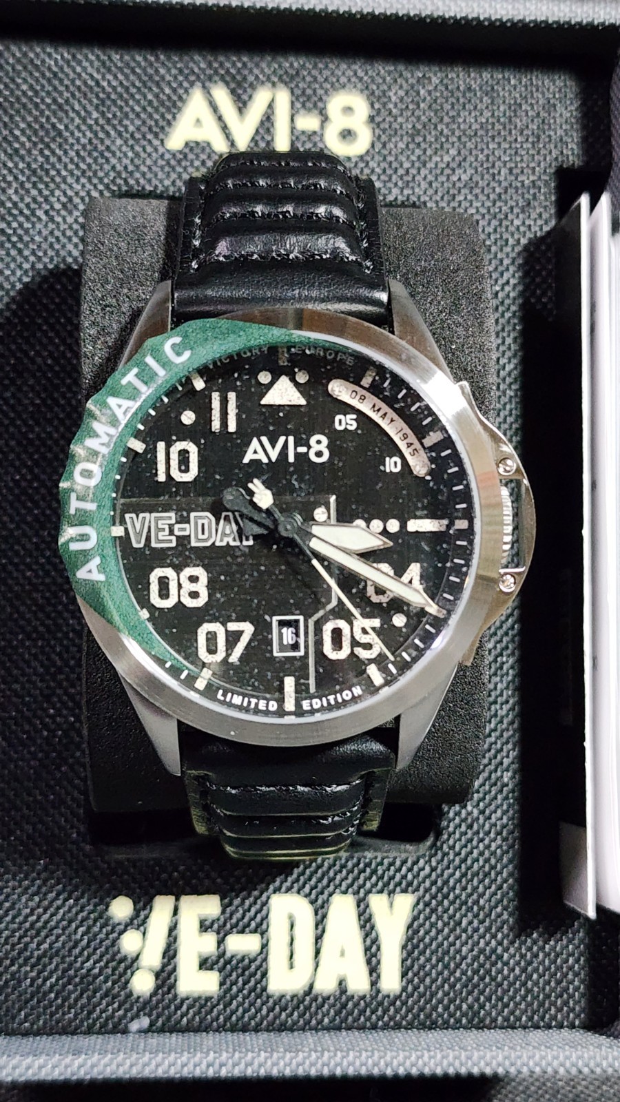AVI-8 Patriot Automatic VE -Day 80th Anniversary Edition P-51 Mustang