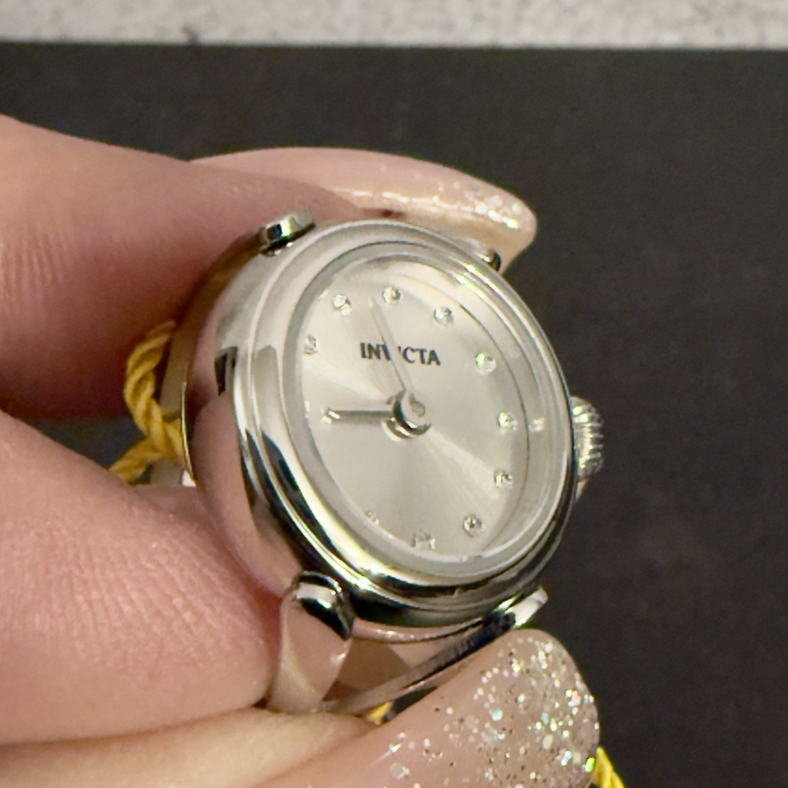 Invicta Angel Women’s Ring Watch – 17.5mm, Silver (44480) $199 MSRP-NEW IN BOX