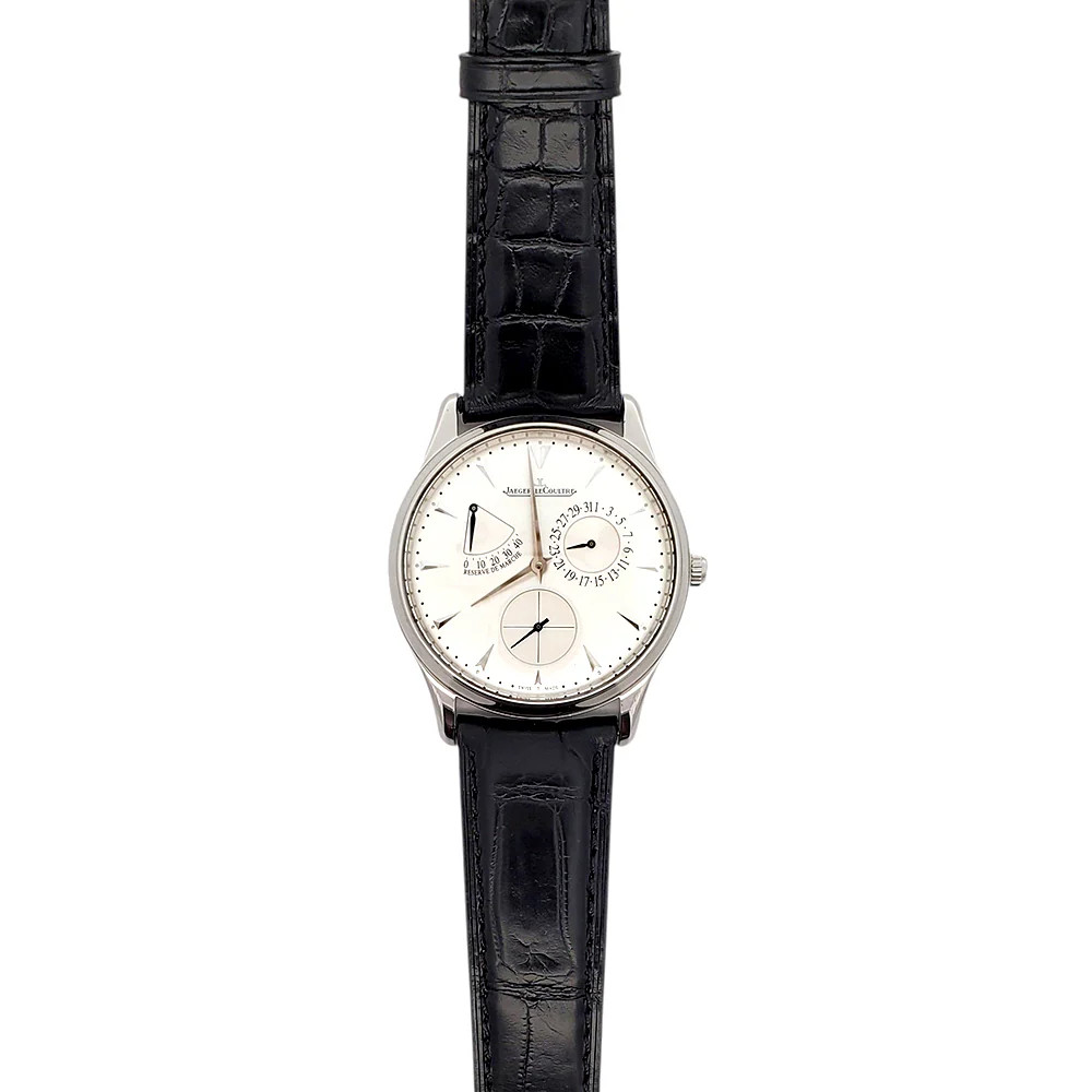 Undated Mint Jaeger Lecoultre Reserve De Marche Steel 39mm Q1378420 Papers/Apr