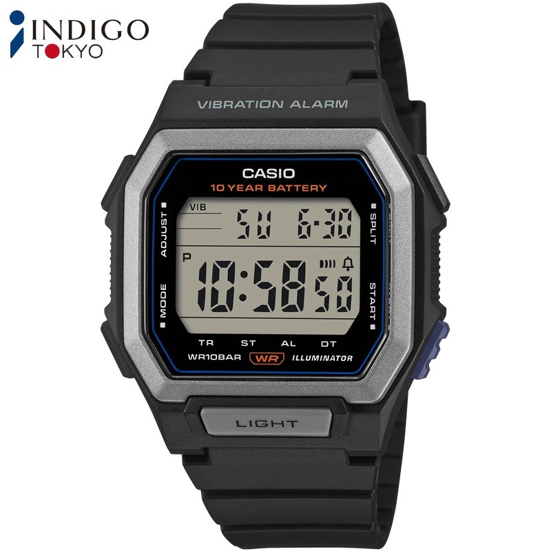 Casio Collection W-738H-1AJF Quartz Gray Dial 42.8mm Black Watch