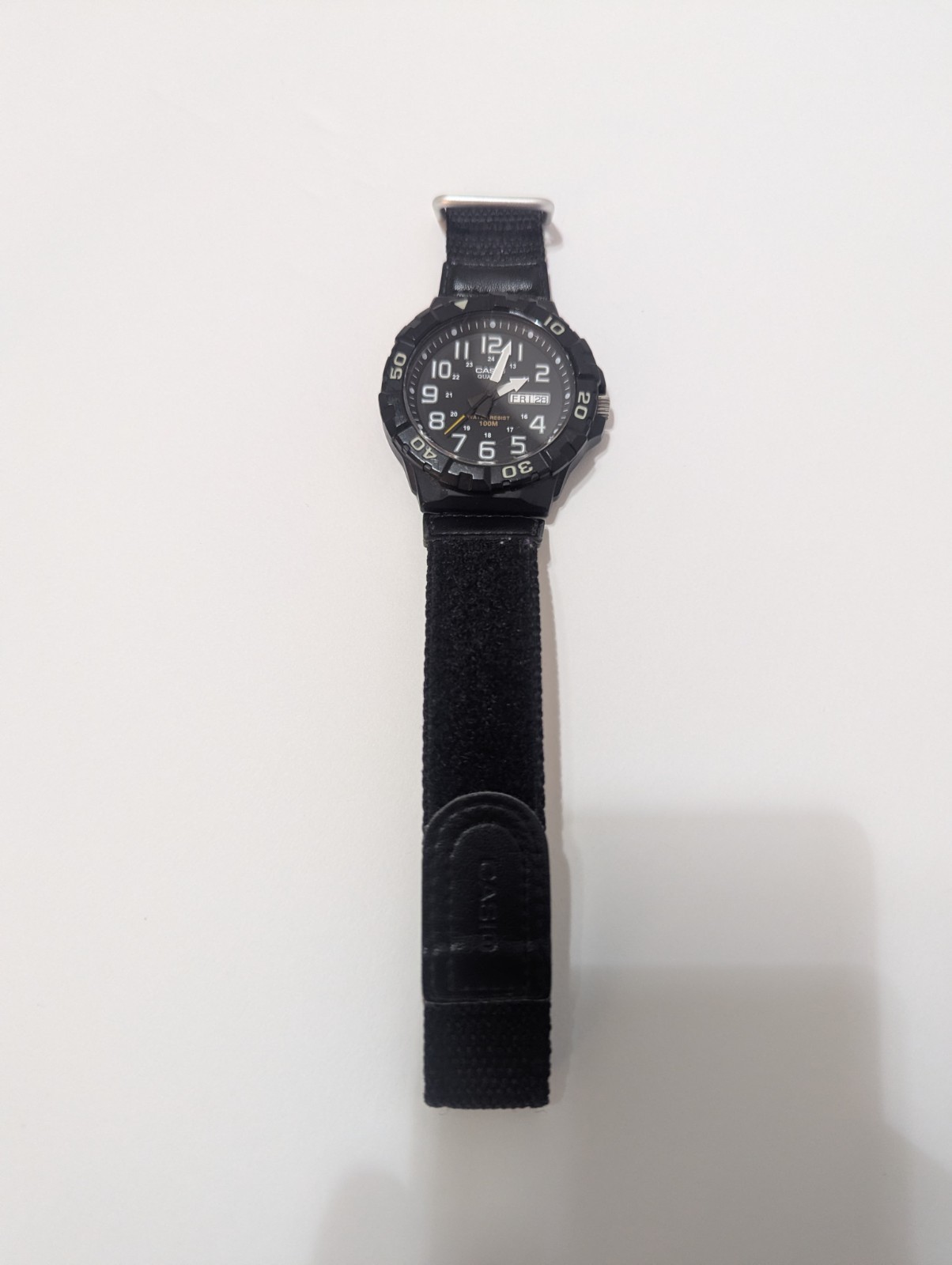 Men’s Casio MRW-210H Men’s Watch Day Date 100M Black dial, white lettering