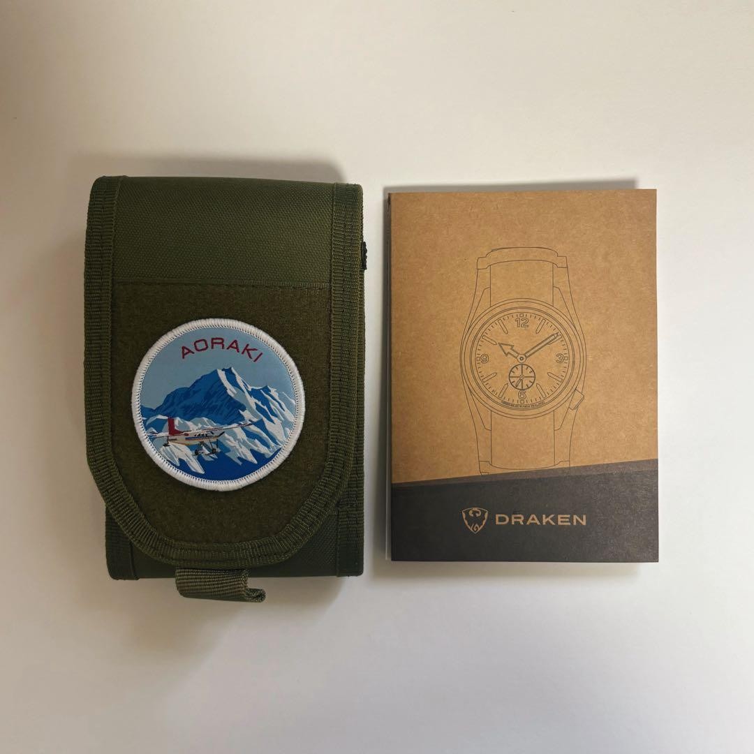 Draken Aoraki Automatic Watch 39mm 1.5in Case 2 Straps Manual Sapphire Crystal