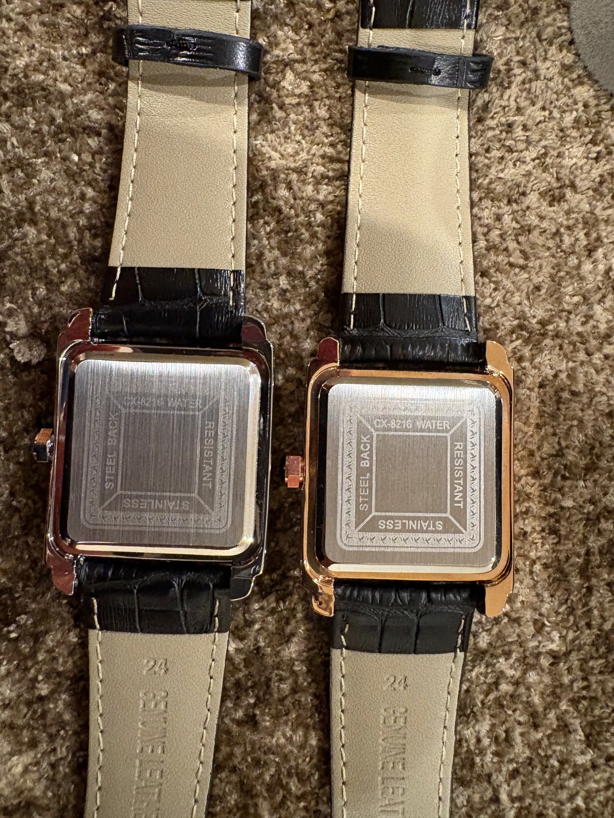 CHENXI Men’s Quartz Watches pair. Steel, and Rose Gold. USA, Free Shipping.