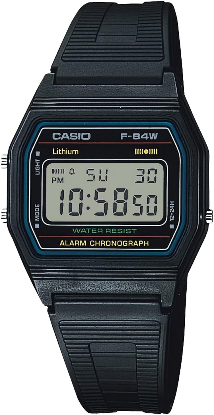 CASIO F-84W-1 Black Light Men’s Standard Digital Wristwatch
