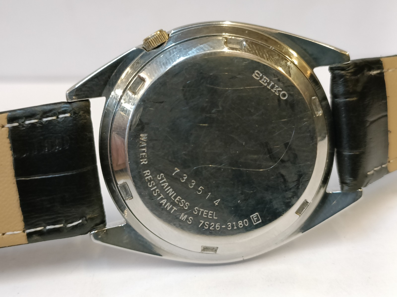 VINTAGE SEIKO 5 AUTOMATIC WHITE DIAL 7S26-3180 JAPAN MEN’S WORKING