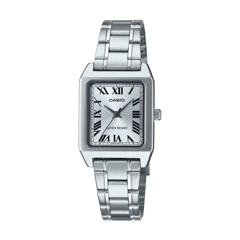 Casio Ladies Watch with Silver Dial and Silver Strap LTP-B150D-7BEF