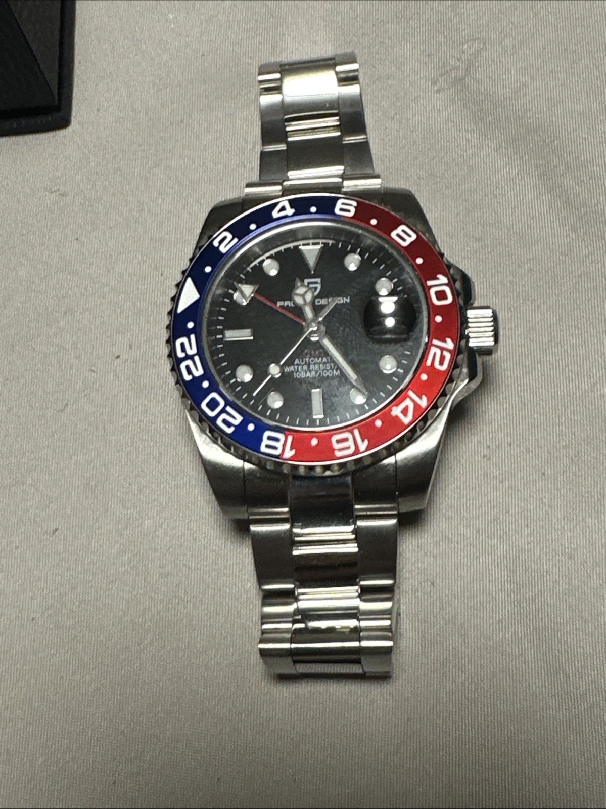 Pagani Design PD-1662 40mm, Automatic,GMT, (Pepsi), Jubilee