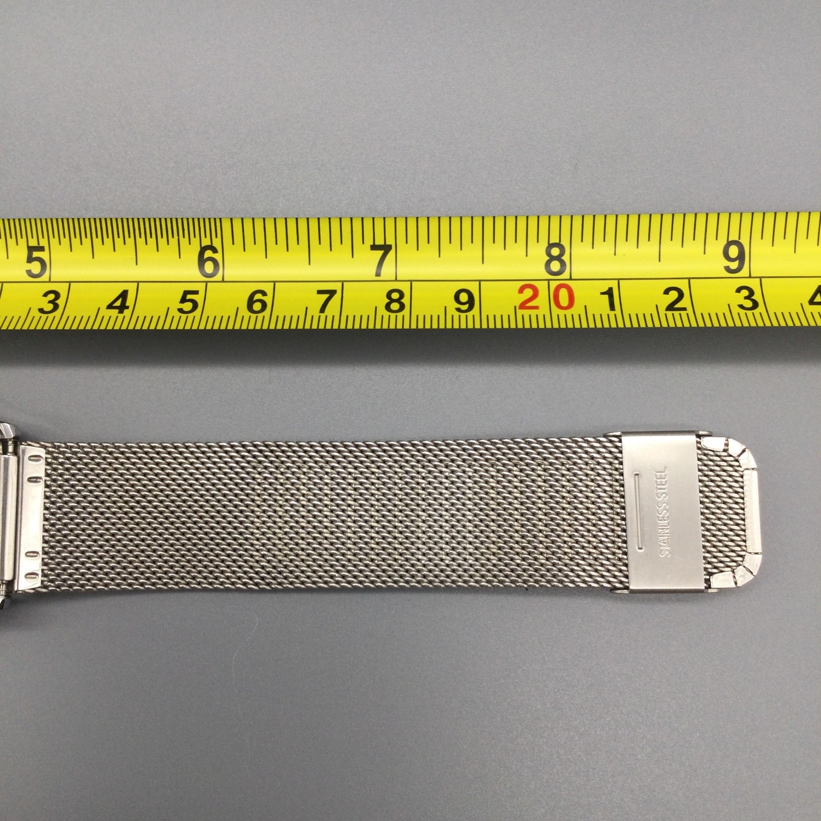 CRRJU Mens Watch 43mm White Stainless Steel Mesh Band 2167 New Battery