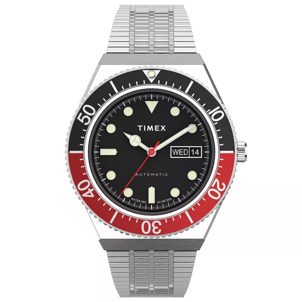 New Timex M79 Automatic Black Dial Men’s Watch TW2U83400