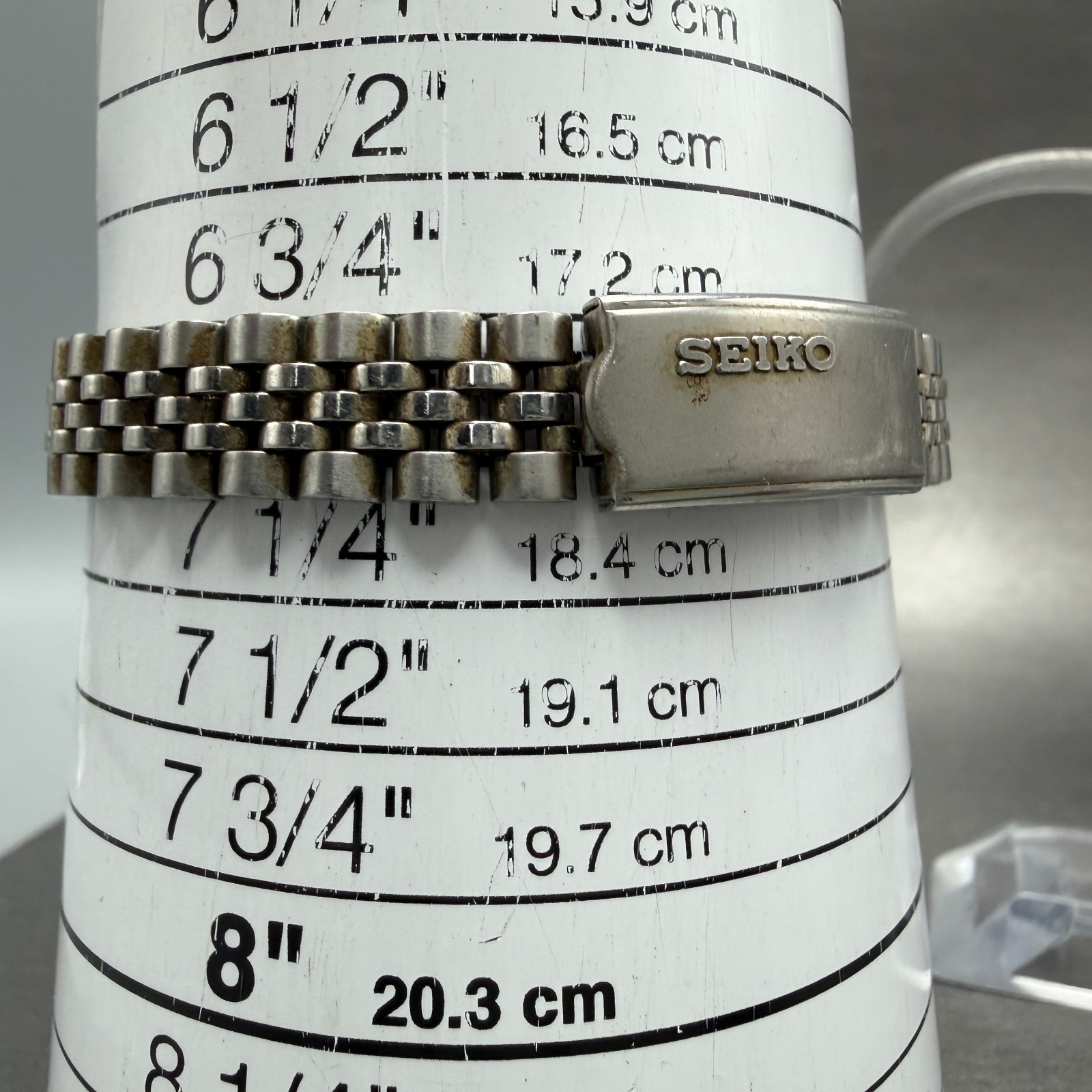 Seiko Watch Women 24mm Black Tone Silver Tone Daydate Round 7N83-0041 New Batter