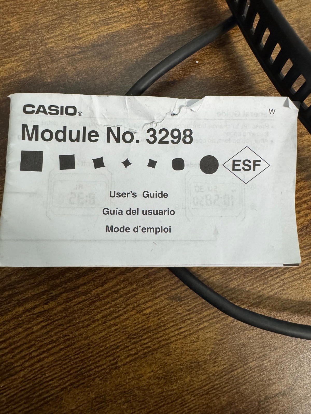 Casio 3298 Exercise Watch with charger
