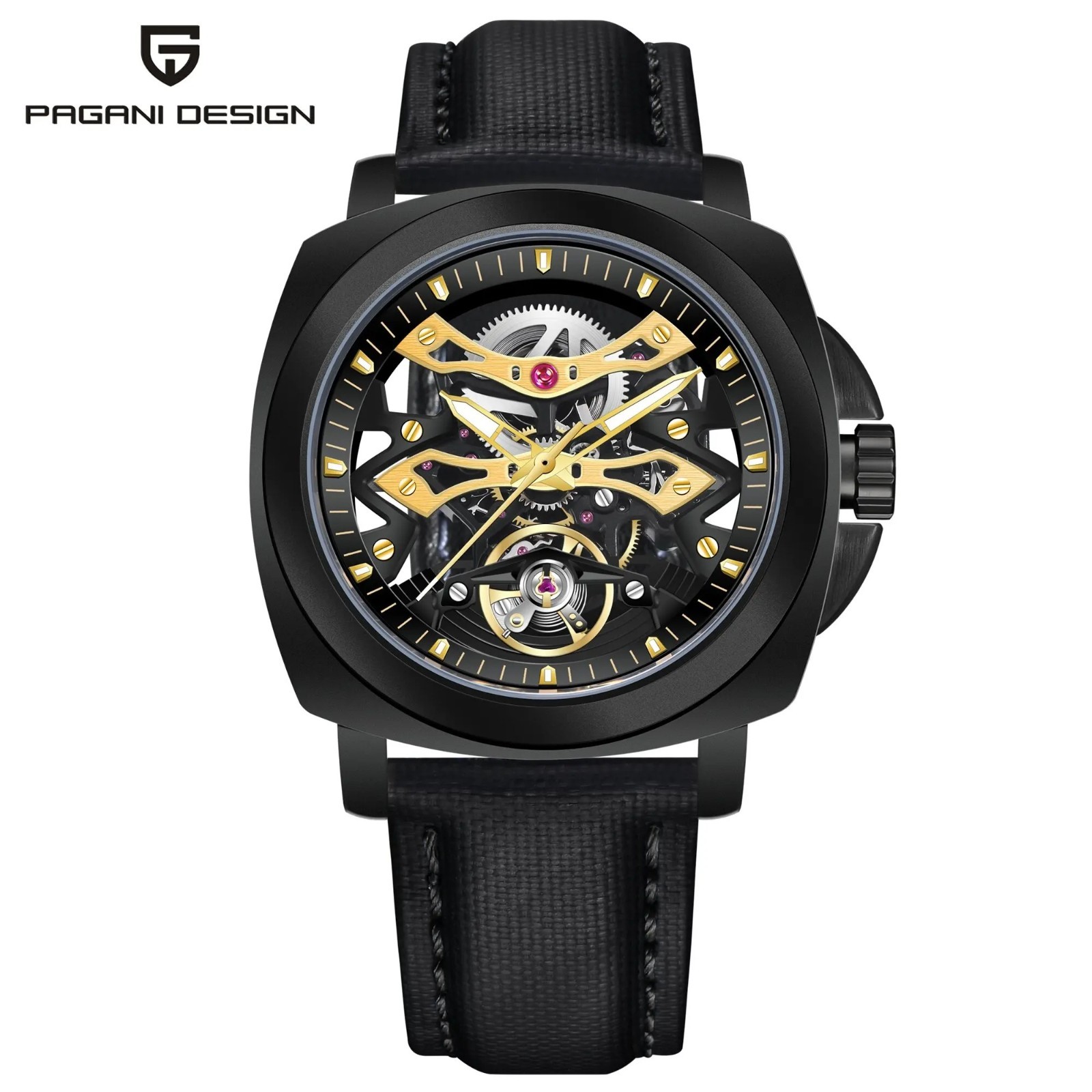 PAGANI DESIGN YS-017 2026 Men’s Hollow Automatic Mechanical Tourbillon Watch