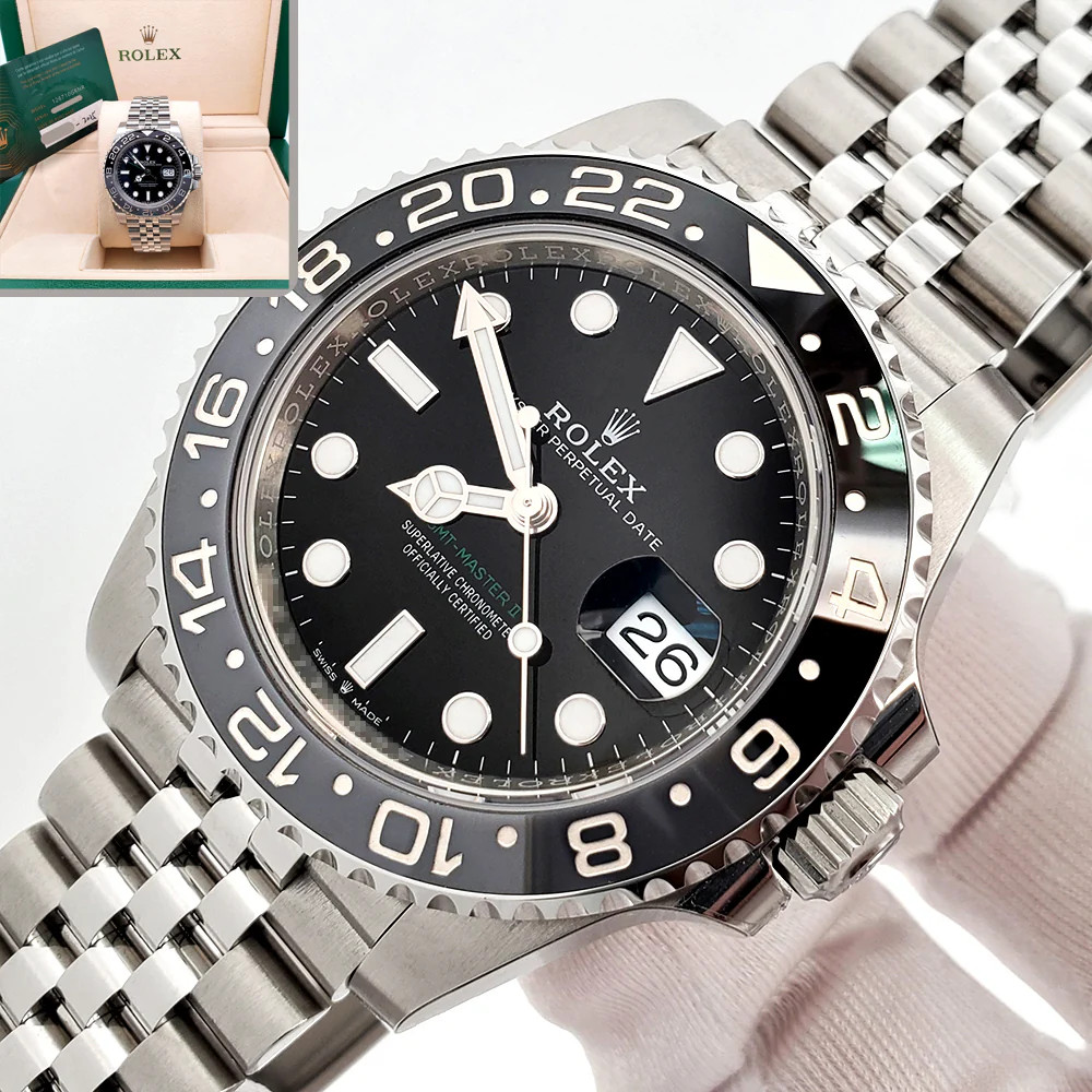 2025 Unworn w/Stickers Rolex GMT Master II Bruce Wayne Jubilee Steel Box Papers