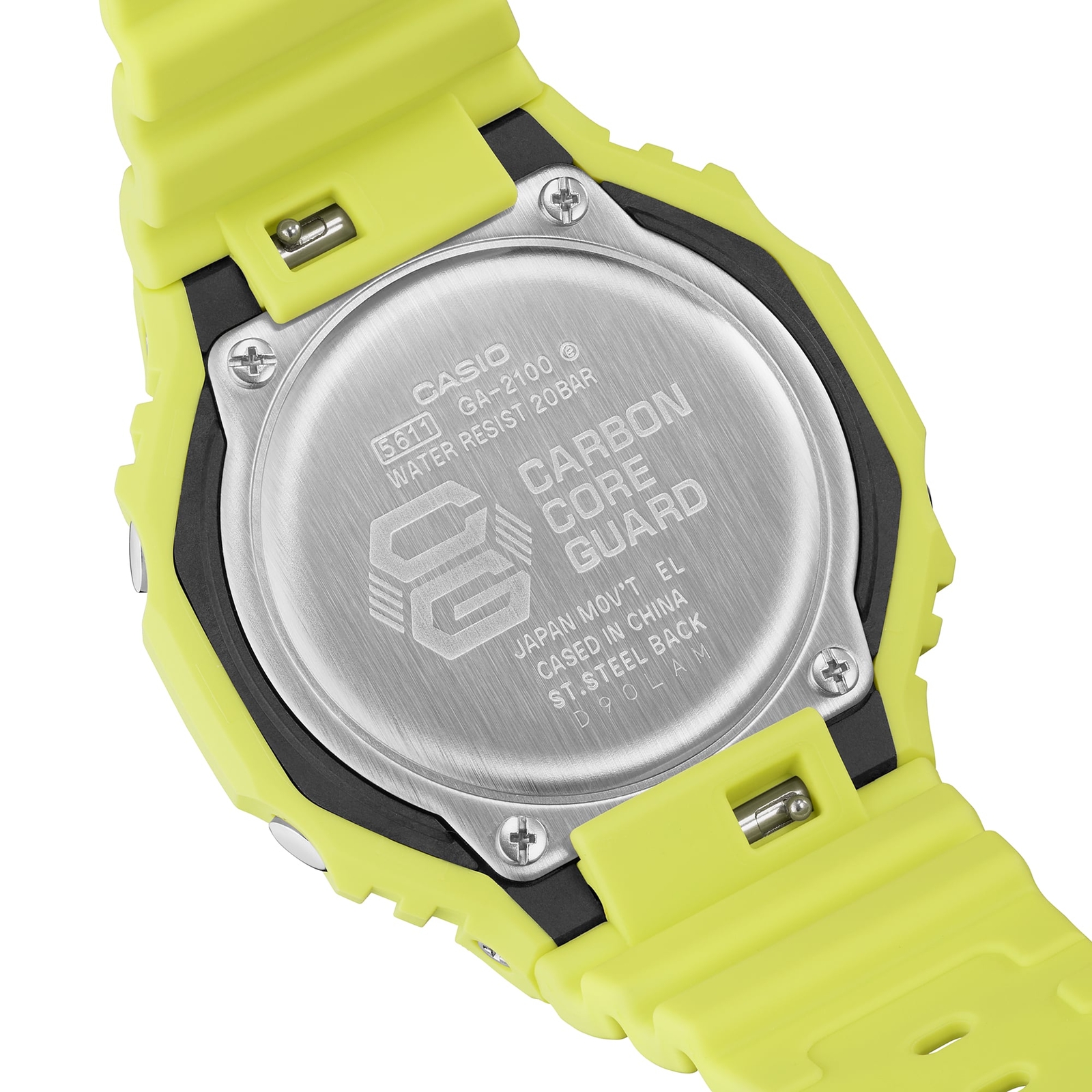CASIO G-SHOCK GA-2100-9A9JF One Tone Series Analog Digital Watch Yellow 45.4mm