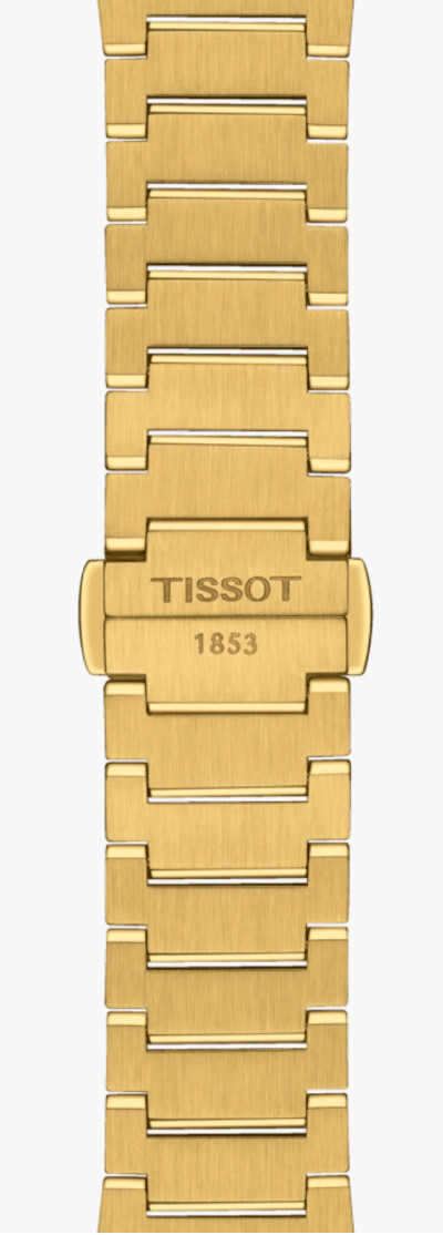 New Tissot PRX Gold Tone 35mm Quartz Champagne Dial Watch T1372103302100 A.D.