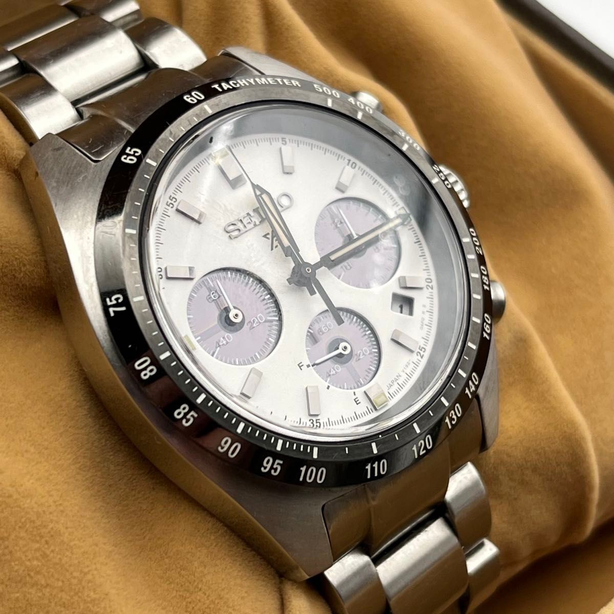 SEIKO Prospex Watch SPEEDTIMER SBDL085 Solar Panda Chronograph Tested