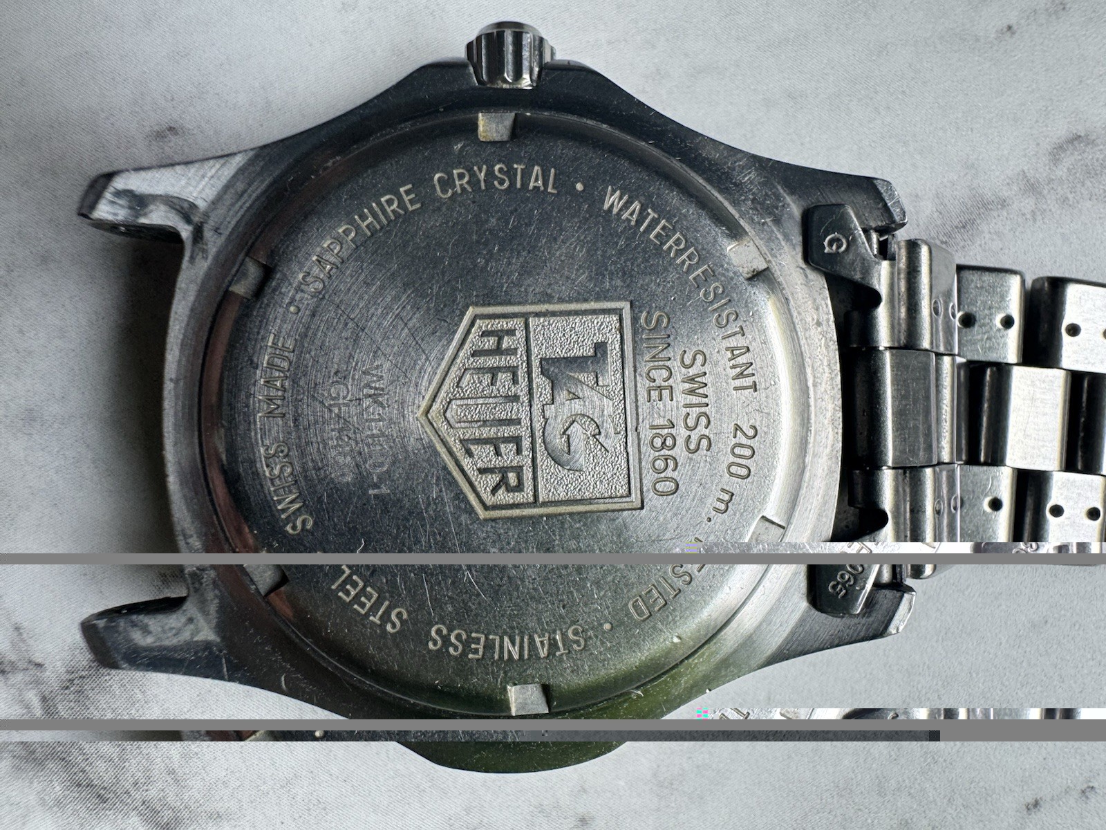 2005 TAG Heuer 2000 Men’s Black Watch – WK1110-0