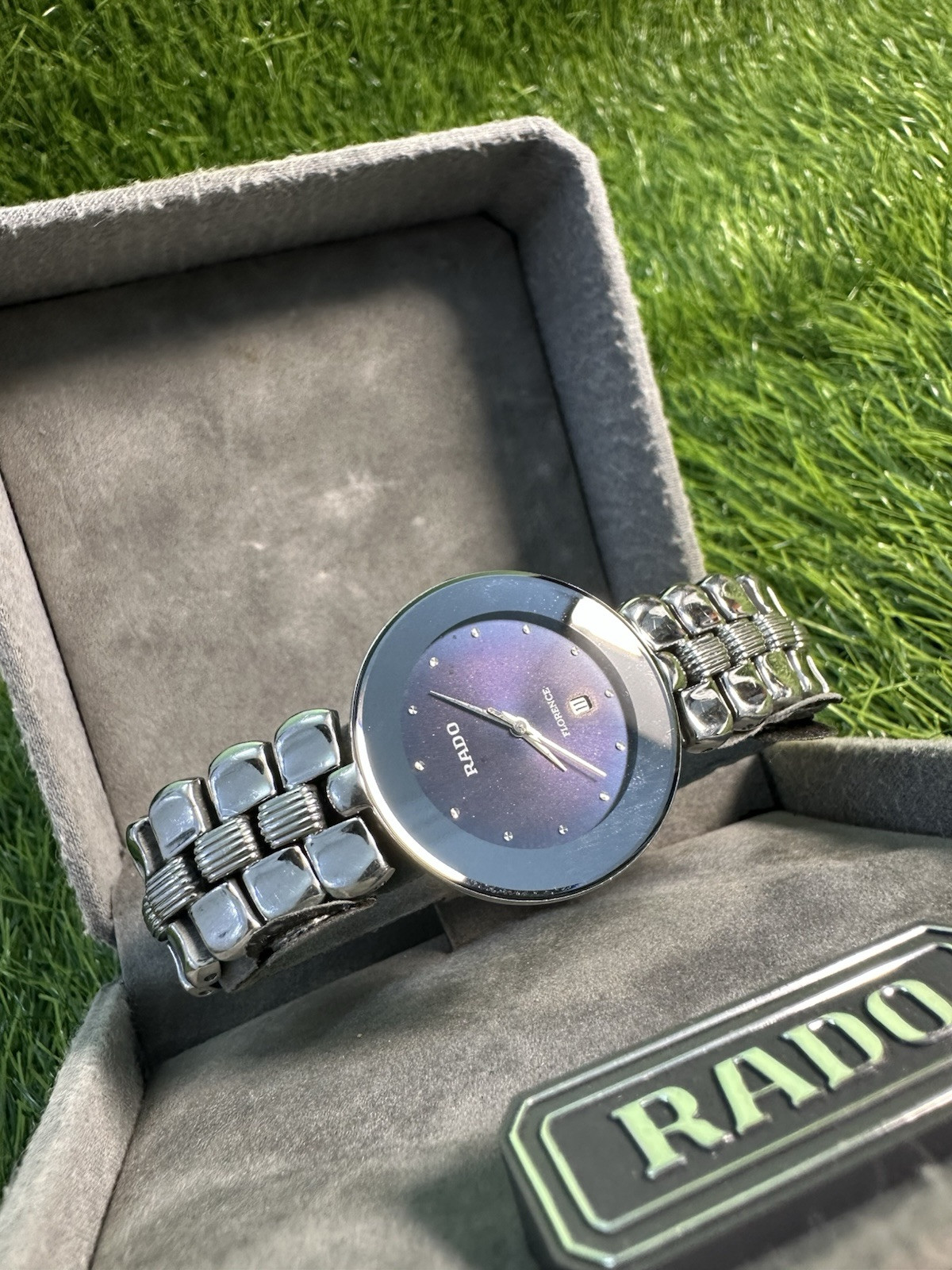 BLUE SKY RADO FLORENCE CLASSIC WATCH ROUND DIAL MOVEMENT 90s SWISS RARE MINT