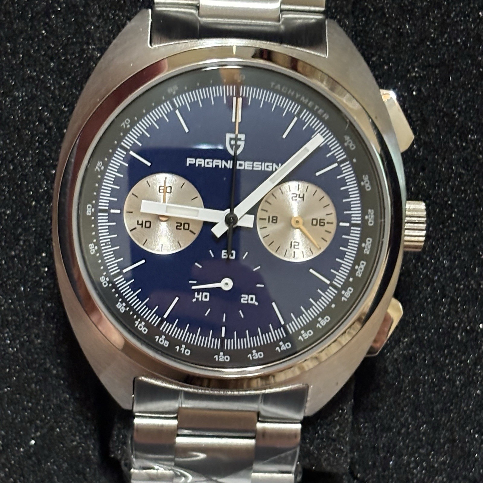 Pagani Design PD-1782 Men’s Retro Chronograph Blue Dial Seiko VK63 Sapphire 100M
