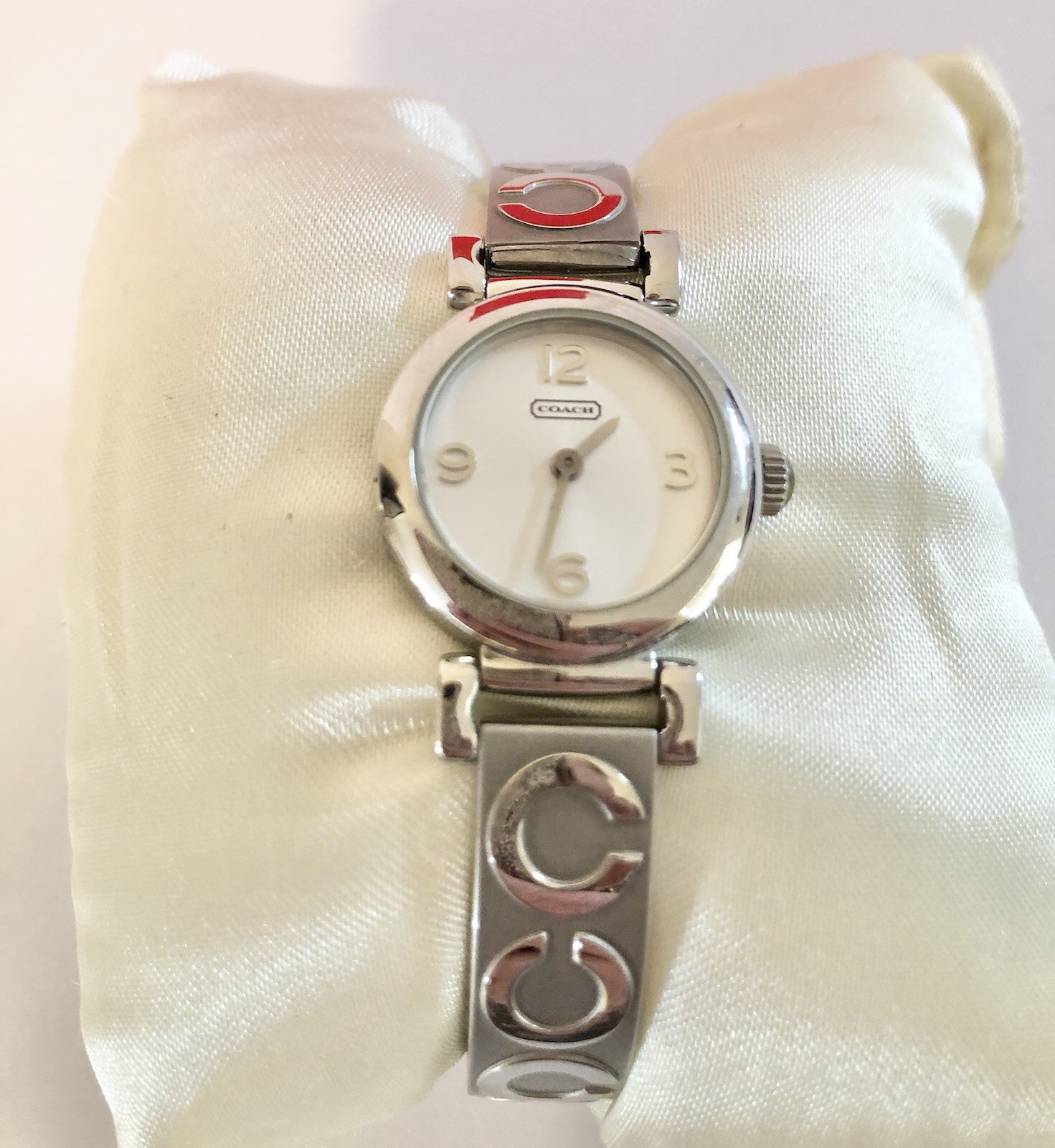 Women’s COACH Signature Watch Silver Matte Band