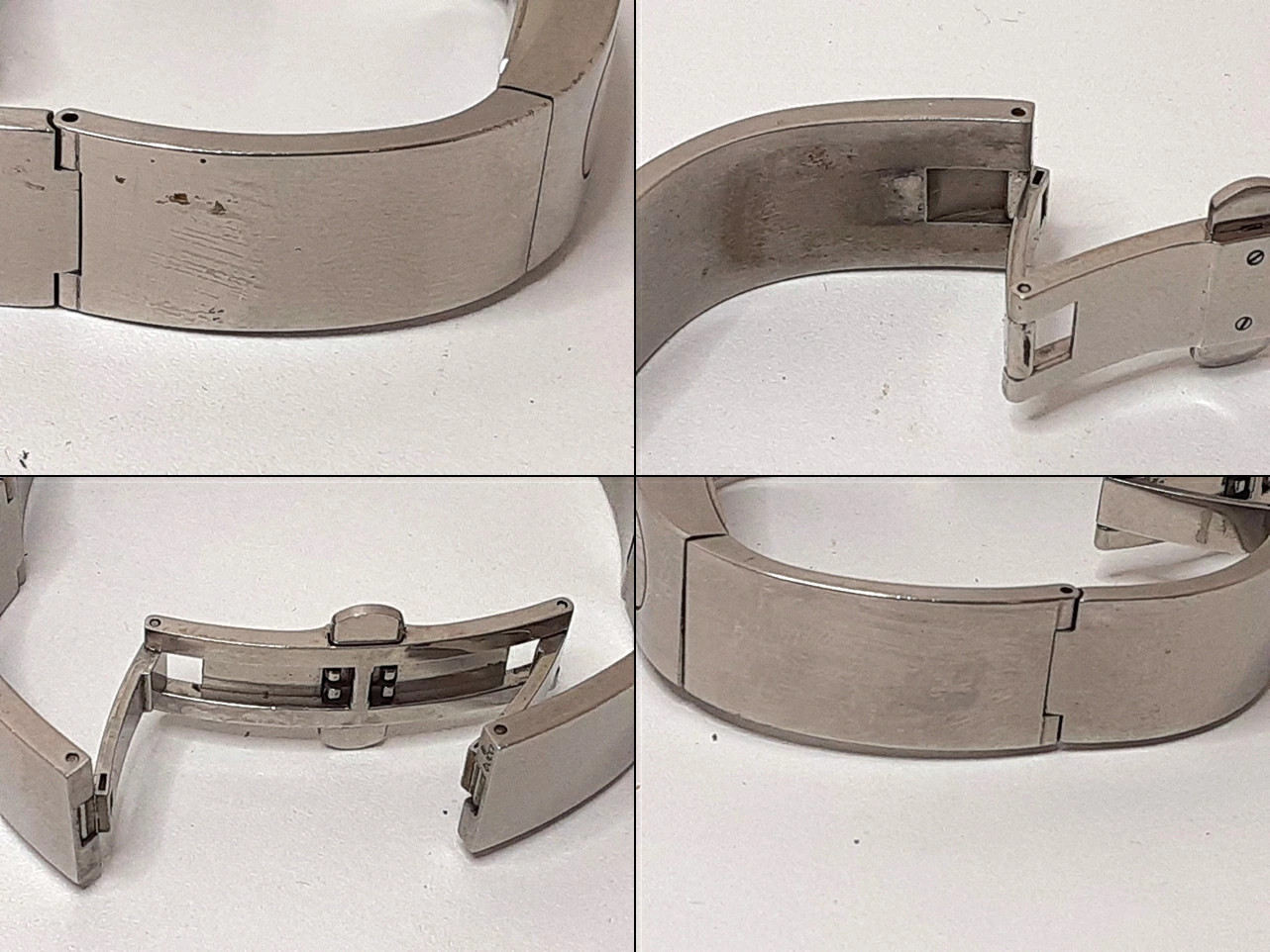 Gucci Ladies Bangle Watch 2400S Silver SS Quartz Analog From Japan