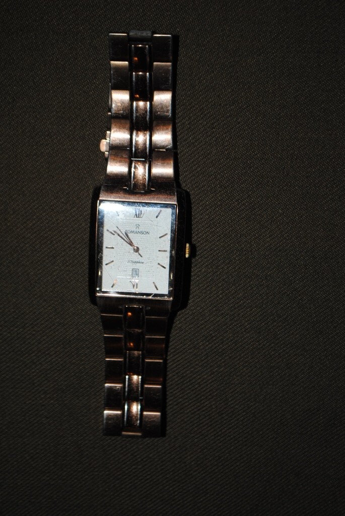 VINTAGE ROMANSON QUARTZ WATCH WITH BRACELET OLD ISSUE EARLY 21ST CENTURY