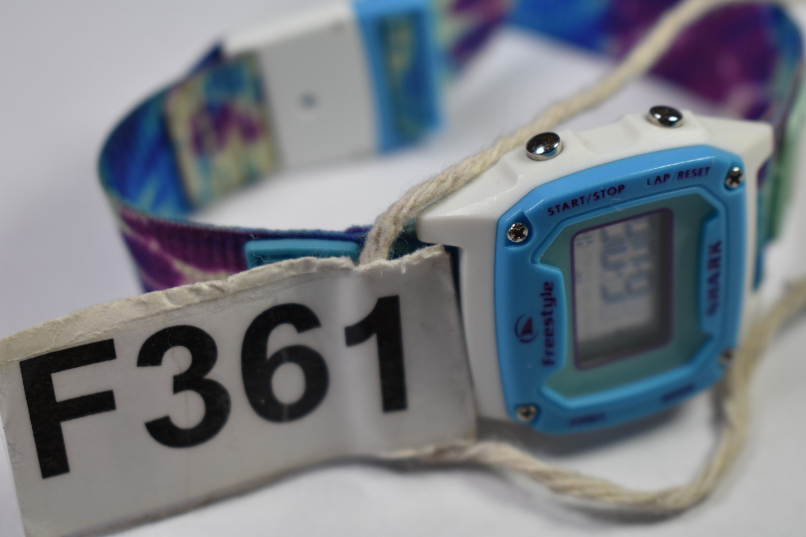 FREESTYLE Shark Blue 1981 Watch FS101039 Tie-dyed Tide Clip New Battery!