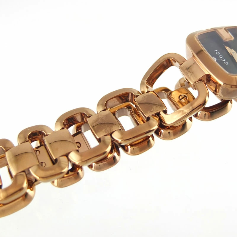 Gucci G Collection Ladies Watch 125.5 Black Dial Diamond SS #S510123