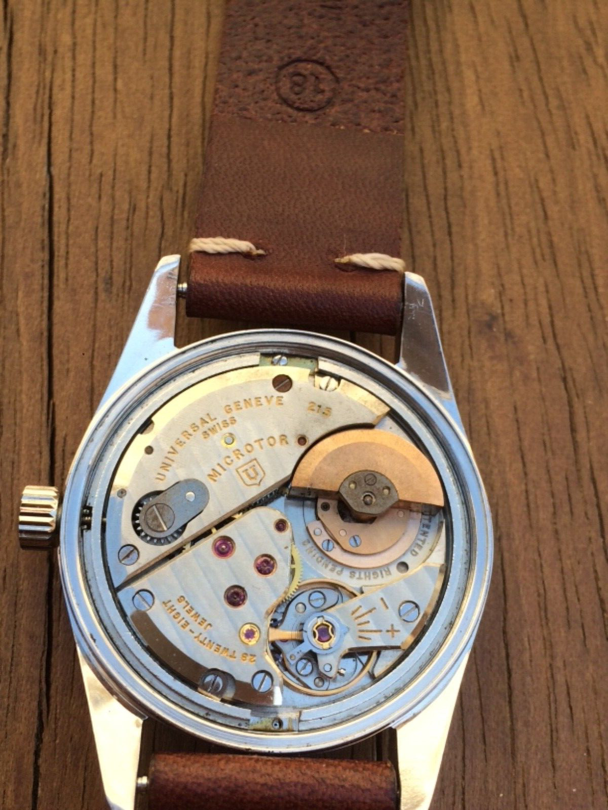 Universal Geneve Polerouter 20360-4 Automatic Micromotor Cal. 215