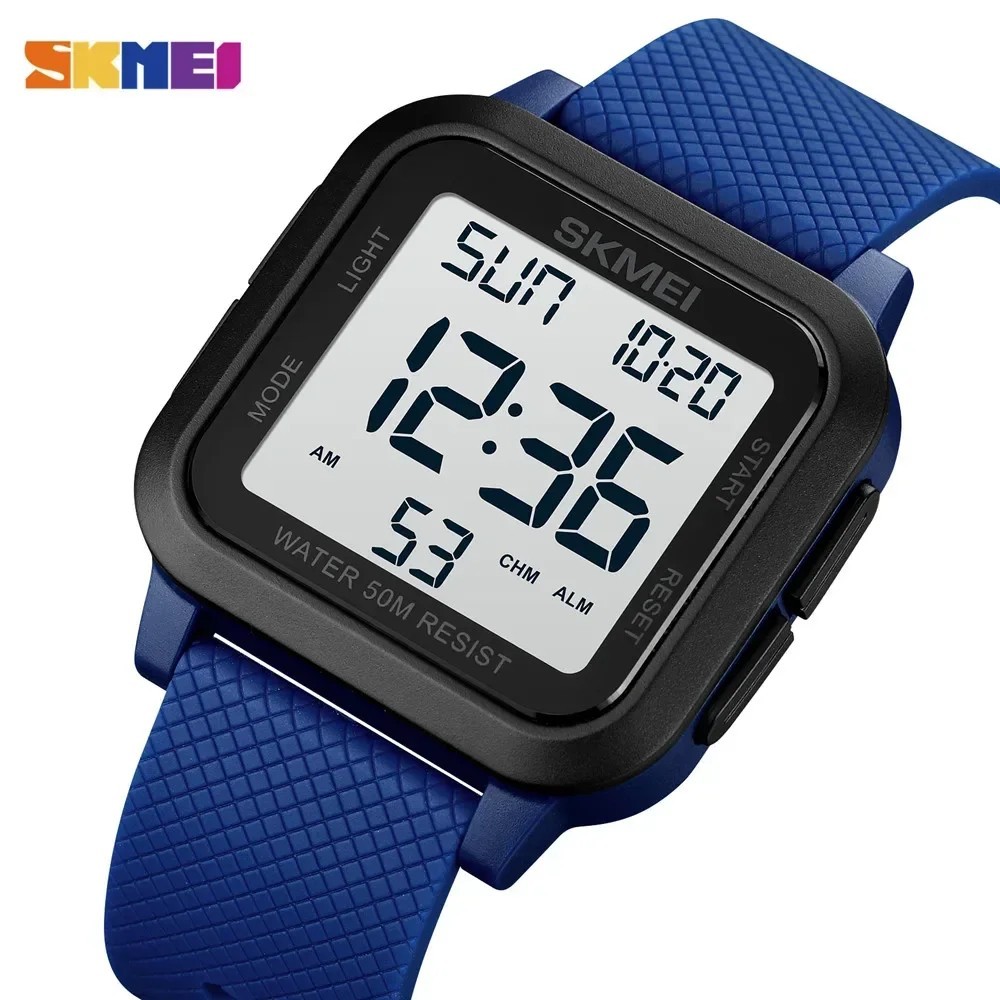 SKMEI1894 Men Alarm Chrono Clock 5Bar Waterproof Military Watches LED Display