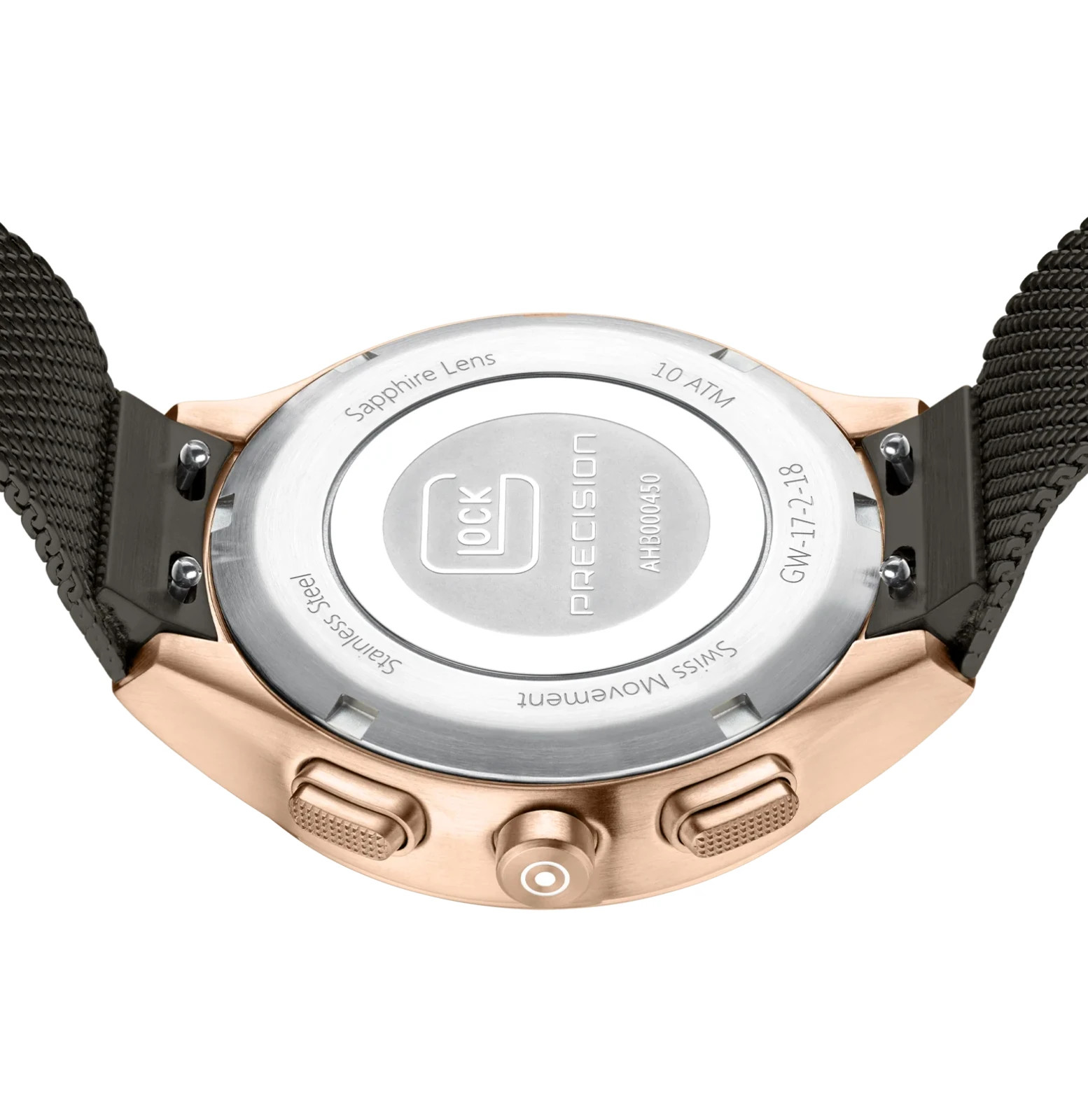 GW-17-2-18 Glock watch 12 DIAMONDS, SAPPHIRE CRYSTAL, SWISS SUPER-LUMINOVA®