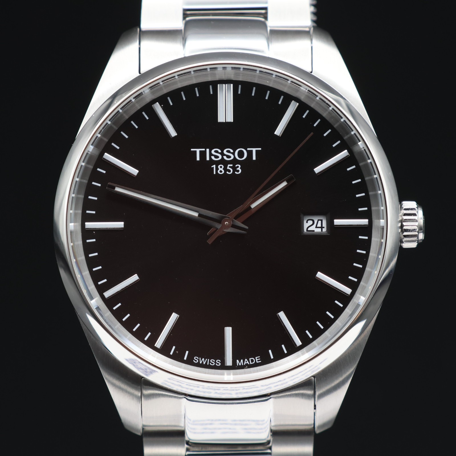 Tissot PR 100 40 mm Quartz Black Men’s Swiss Watch T150.410.11.051.00 NIB ⚫