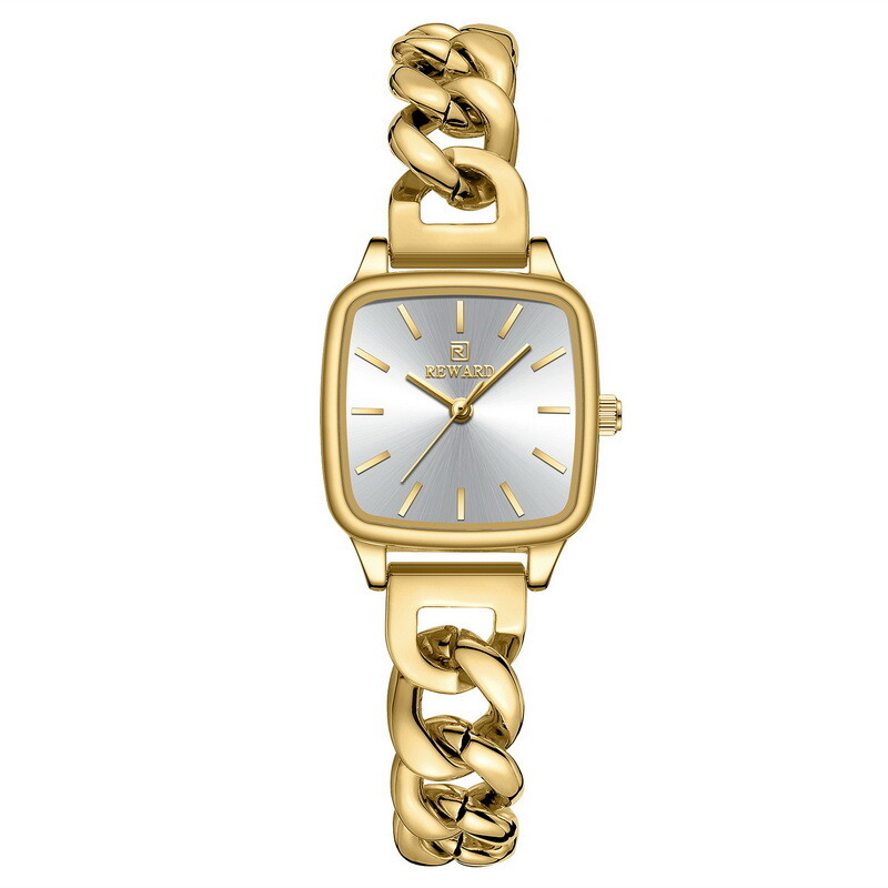 REWARD Women’s Square Business Casual Waterproof Simple Retro Quartz Wristwatch