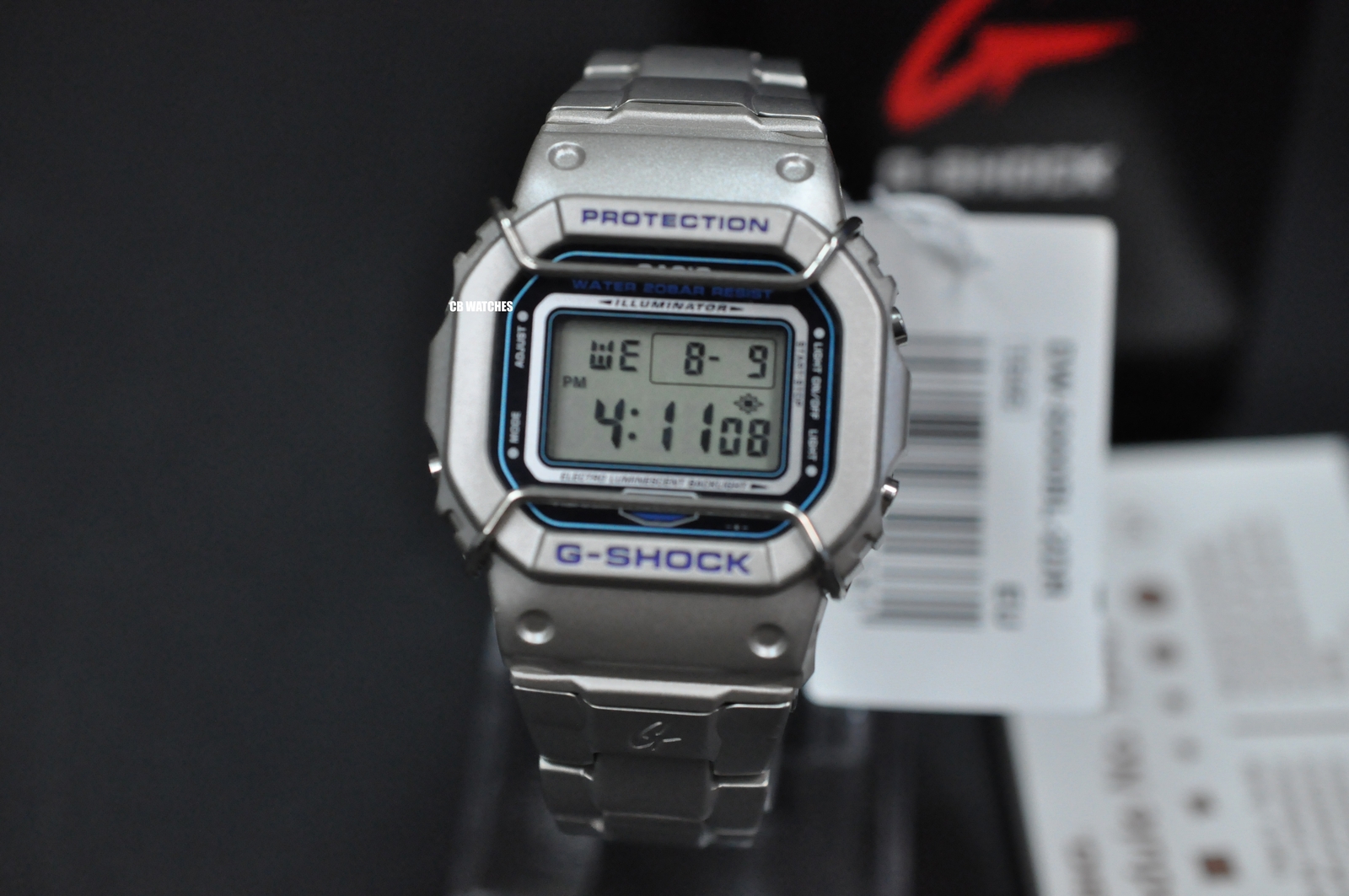 RARE CASIO G-SHOCK DW-5000BL-2 Stainless Steel Brand New