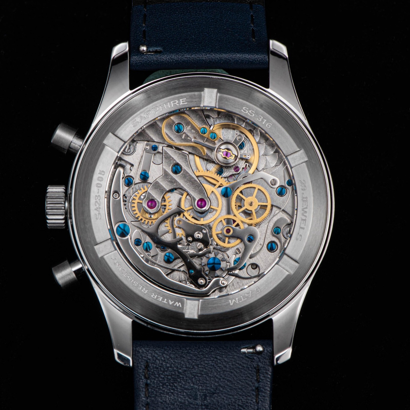 Sugess Chrono Heritage SWAN NECK Chrono Aviator Watch SEAGULL 1963 S423.01.E