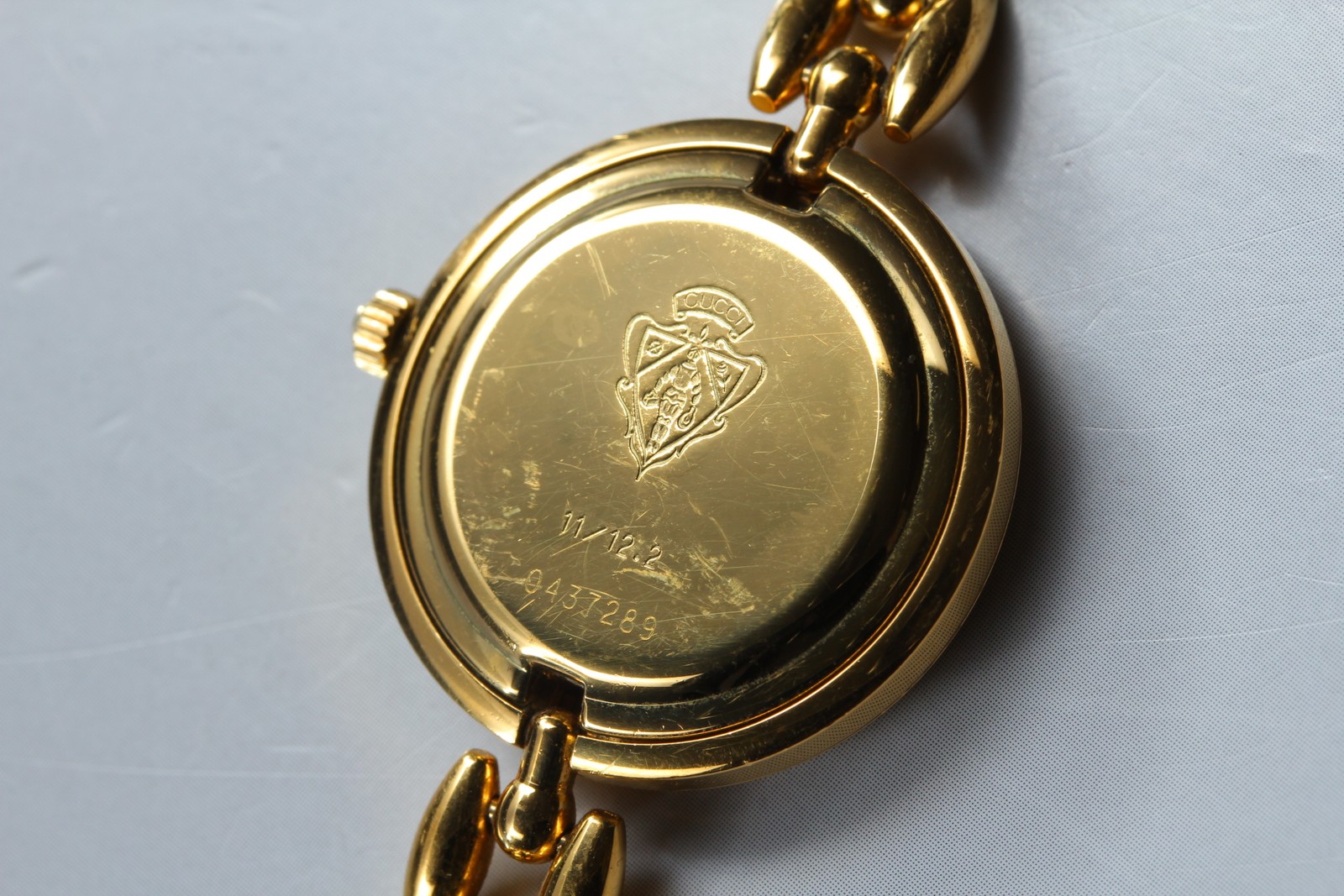 GUCCI Change Bezel 11/12.2 6 Colors Gold Quartz Women’s Watch [Near MINT]