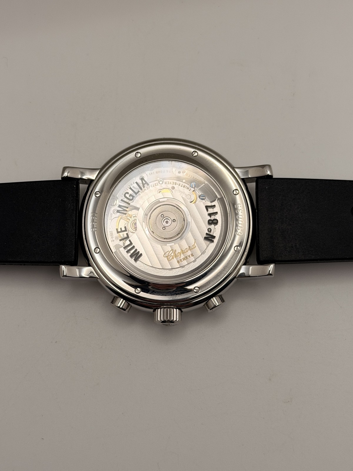 Mille Miglia White Dial on Rubber 8331 with Box