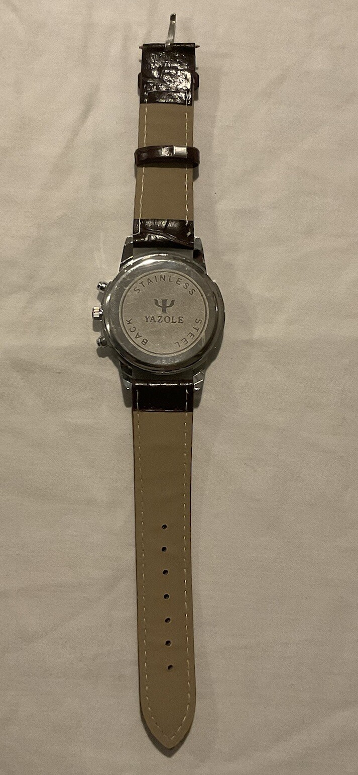 Yazole Men’s Watch Brown Blue