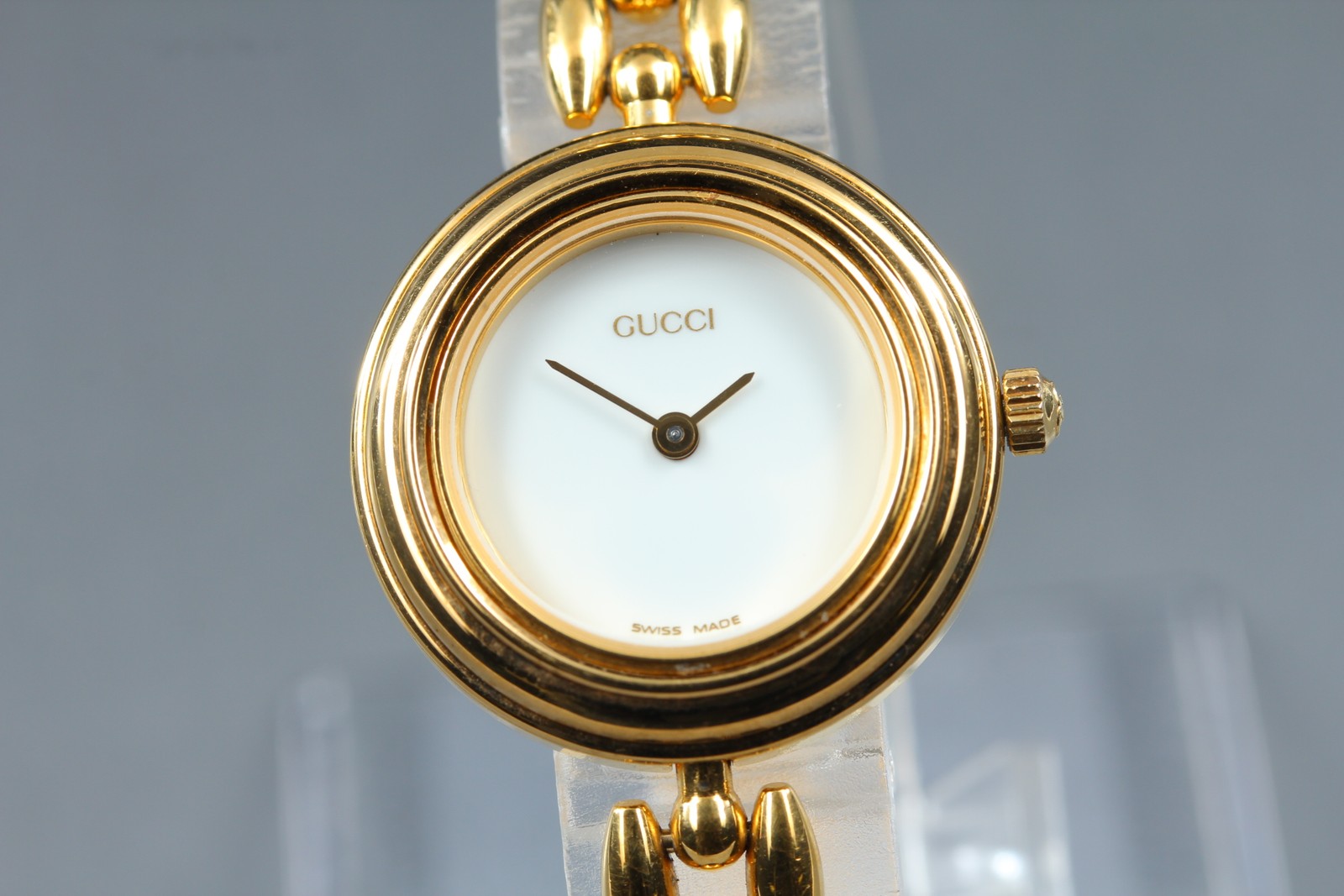 GUCCI Change Bezel 11/12.2 6 Colors Gold Quartz Women’s Watch [Near MINT]