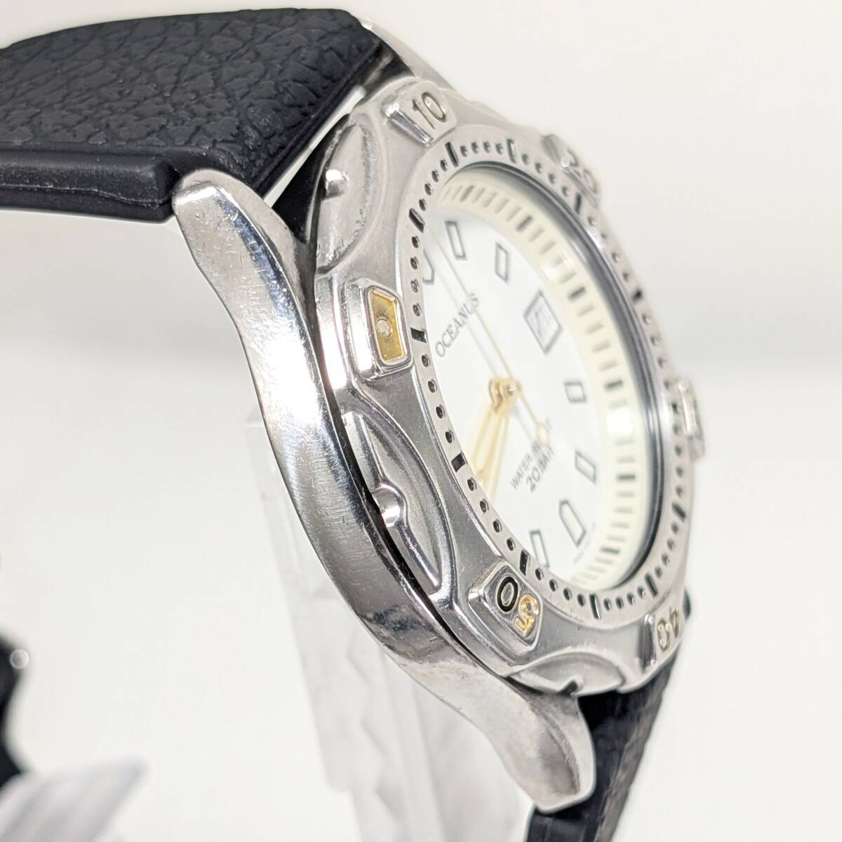 CASIO Oceanus Men’s Quartz Watch New Battery & Strap Serviced Tested Working
