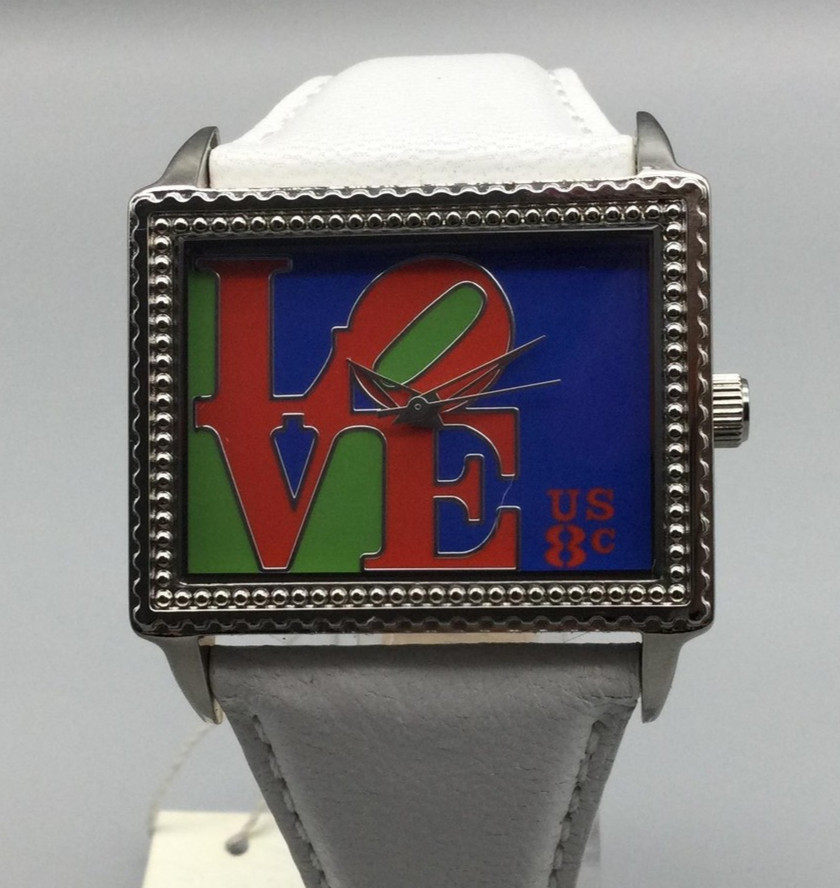 Arjang Love Watch 38mm US Stamp Postal USPS Leather Band New Battery